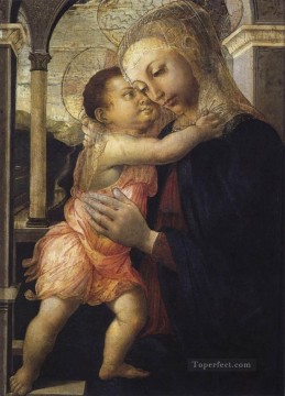 サンドロ・ボッティチェッリ Painting - 聖母子 サンドロ・ボッティチェッリ
